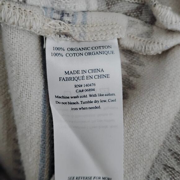 Faherty Baja Poncho Hoodie Sweater Aztec Southwestern Print Kangaroo Pocket XS - Picture 7 of 7